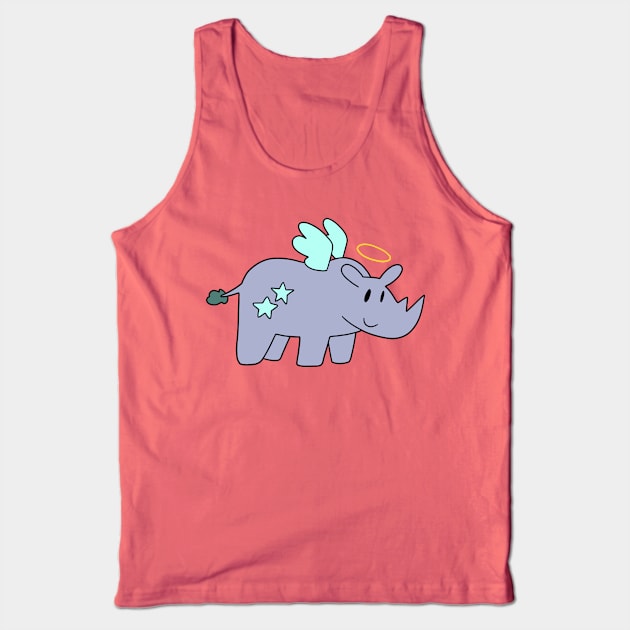 Angel Rhino Tank Top by saradaboru